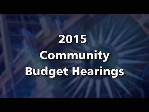 Community Budget Hearing at Phoenix College - April 7, 2015