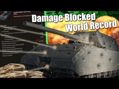 WoT || Damage Blocked World Record?! || 1.167.600 DMG Blocked In One Game