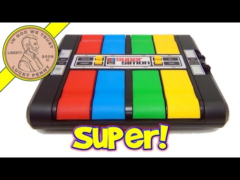 Super Simon Electronic Milton Bradley Game - Multi Player Simon With 5 Game Options! 