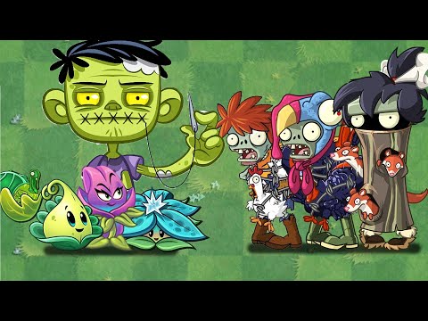 All Plants Max Level Power Up Vs Chicken, Turkey Wrangler and Weasel Hoarder | Plants vs Zombies 2