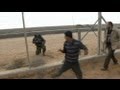 Israeli troops kill Palestinian on the Gaza border.