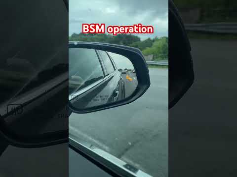 Toyota Blind Spot Monitor operation #bsm #toyota #highlander