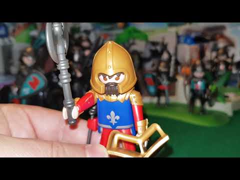 Unboxing Playmobil Knights. Caballero del León con Casco, Escudo y Hacha de Doble Hoja.