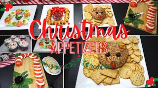 Christmas 2020🎄Appetizers | Rudolph Cheese Ball, Sausage Wreath, Candy Cane Caprese Board & More! 🤤