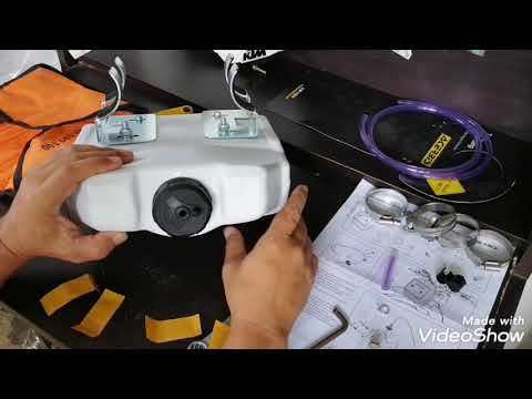 KTM 85sx maintenance and mods series: Acerbis auxiliary fuel tank assembly and installation