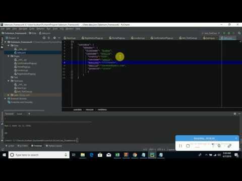 Creating Selenium Python Framework From Scratch Part 03 Adding Json Data Driven Capability