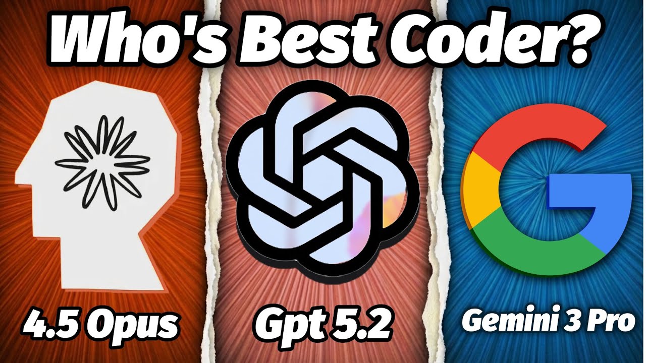 Ultimate Battle! OpenAI Gpt 5.2 (xhigh) vs Gemini 3 Pro vs Opus 4.5 Who's Best Coder?