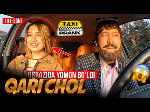 Taksida prank 191-soni🚖 Qariya chol obrazidaman👨‍🦳😀