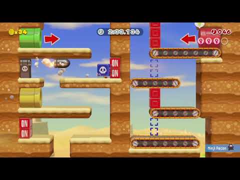 Ninji Speedrun ~ Cannon Box Blast! 🍄 Super Mario Maker 2 #anf