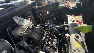 How To Remove Front Valve Cover Hyundai 2.7L V6 | Replace Head (Camshaft, Rocker) Gasket Oil Leak