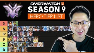 Overwatch 2 - SEASON 9 Hero Tier List (UPDATED Hotfix Patch)