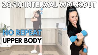 Upper Body Blast. Shoulders, Arms & Back. 20/10 Interval Workout