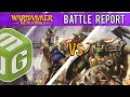 Bretonnian Peasants Vs ONLY ORCS Warhammer The Old World Classic Battle Report Ep 3
