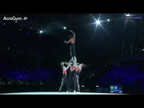 GBR Senior Men's Group Dynamic Final - Acrobatic European Championships 2021