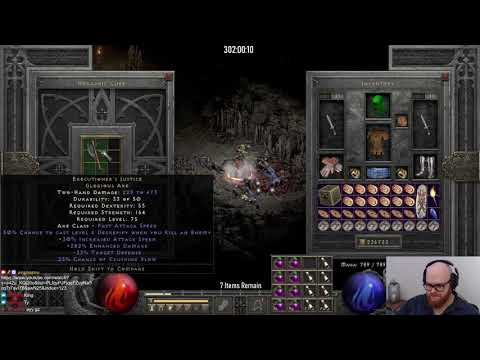 D2R Solo Self Found Holy Grail - Executioner's Justice Find day32