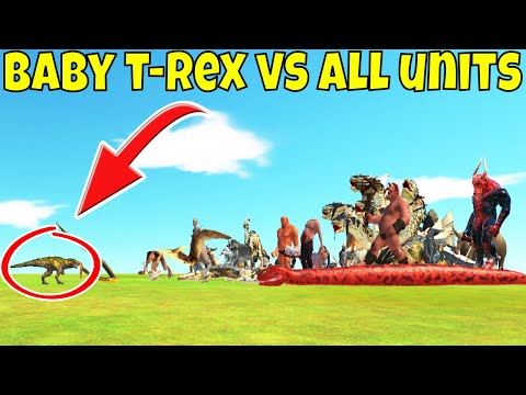 🦖Baby T-Rex vs All Units Animal Revolt Battle Simulator ARBS Mobile