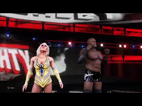 WWE 2K20 Liv Morgan & Rusev Vs Lana & Bobby Lashley match 2