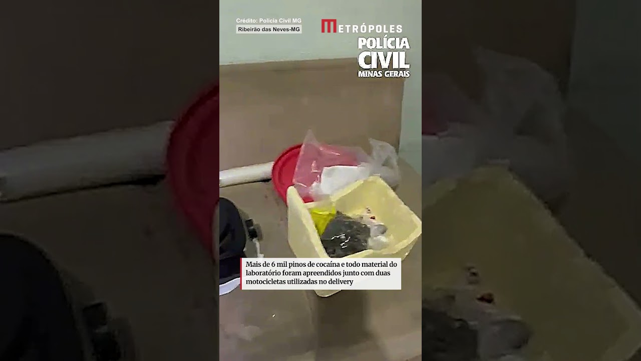 Polícia prende 2 traficantes e fecha laboratório de refino de cocaína em MG