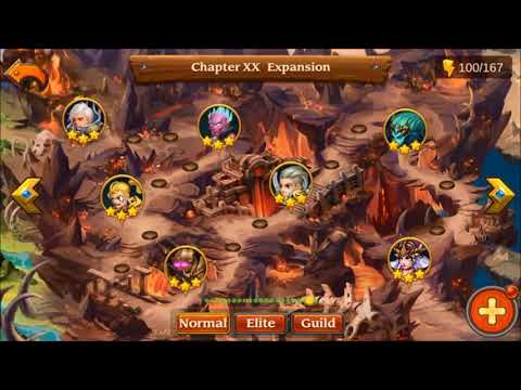 How to clear Chapter 20 Normal? NO VIP hero's, Heroes Charge !!!