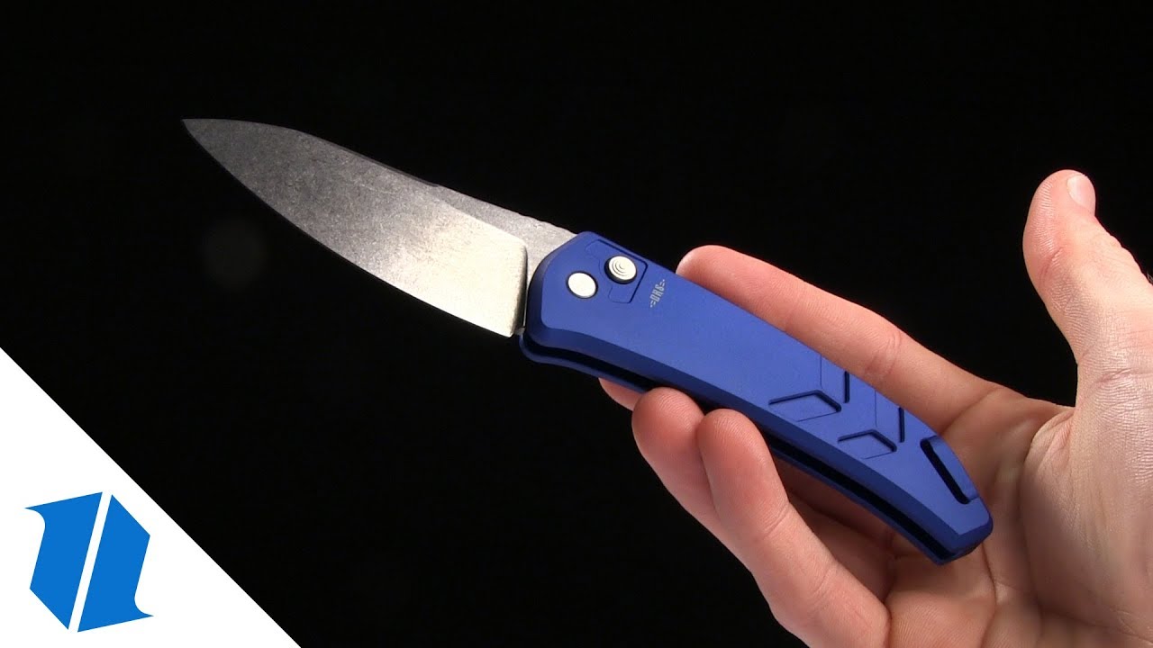 BRS Warhead Automatic Knife Blue (3.12" Stonewash)
