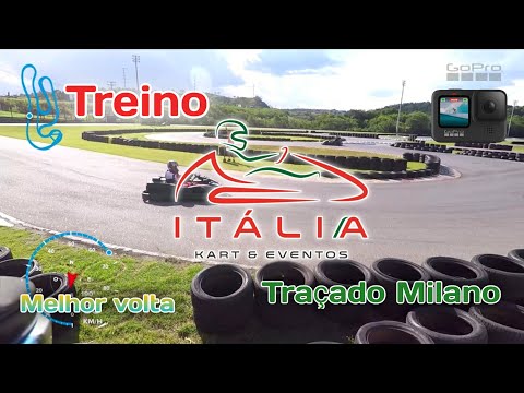 Treino em Valinhos - Itália kart e Eventos - Melhor volta - Traçado Milano