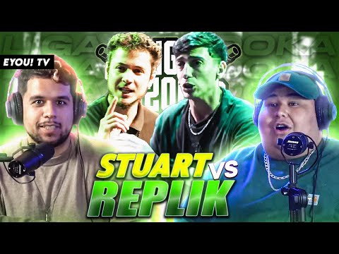 PHILOSOPHER BATTLECATS! - Reaction to STUART vs REPLIK - Bazooka League - EYOU TV