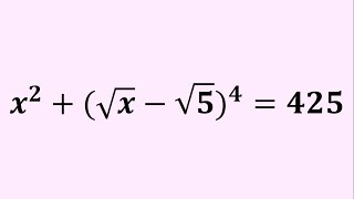 A Radical Equation Challenge | Can You Solve?