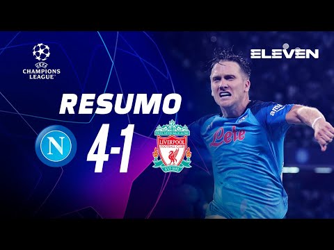 CHAMPIONS LEAGUE | Resumo do jogo: Napoli 4-1 Live...