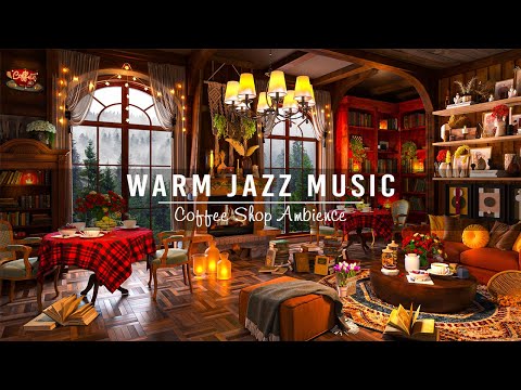 Relax and Unwind with Warm Jazz Music at Cozy Coffee Shop Ambience ~Relaxing Jazz Instrumental Music