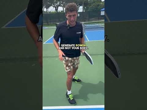 How to serve with MAXIMUM Power in pickleball! #pickleball #pickleballtips