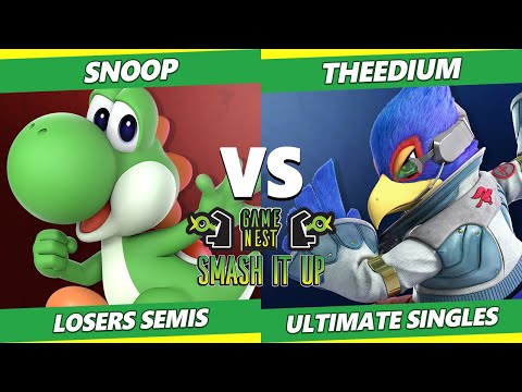Smash It Up 21 Losers Semis - Snoop (Yoshi) Vs. Theedium (Falco) - SSBU Ultimate Tournament