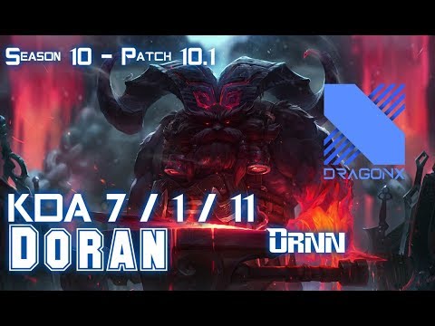 DRX Doran ORNN vs RENEKTON Top - Patch 10.1 KR Ranked
