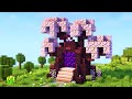 Minecraft | How to build a Cherry Nether Portal | Tutorial