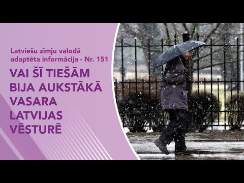 Video ziņas Nr. 151 “Vai šī tiešām bija aukstākā vasara Latvijas vēsturē”