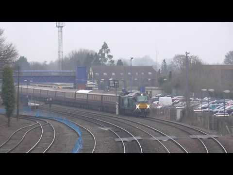 68023 tnt 68025 on UK Railtours Northern Belle charter, at Princes Risborough - 10th February 2017