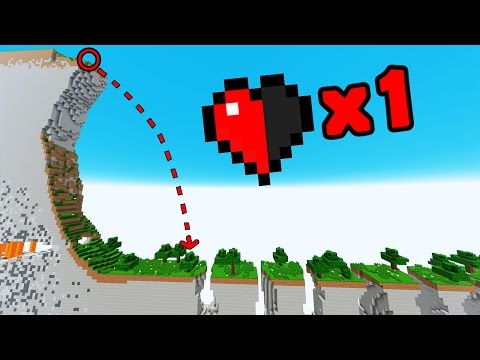 CAN YOU DO THIS WITH JUST A HALF HEART?  💔MINECRAFT PARKOUR C/ MANUCRAFT, ELTROLLINO AND TIMBAVK