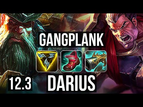 GANGPLANK vs DARIUS (TOP) (DEFEAT) | 11 solo kills, 800+ games | NA Diamond | 12.3