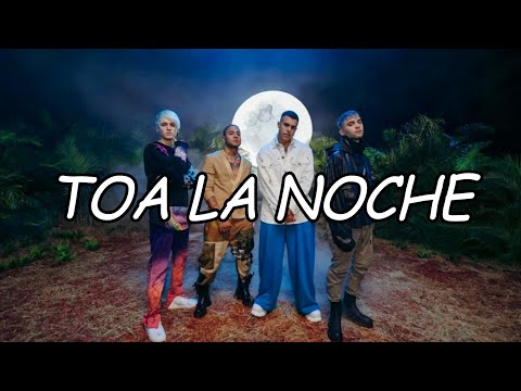 CNCO - Toa La Noche  (Video Letra/Lyrics)