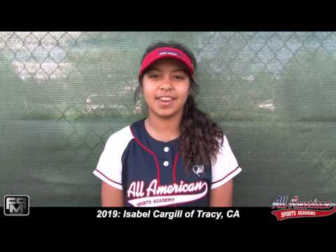 2019 Isabel Cargill Speedy Slapper, Shortstop and Outfield Softball Skills Video - AASA