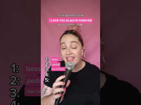 Building harmonies for I Love You Always Forever by Donna Lewis  #acapella #harmonybuilder #shorts