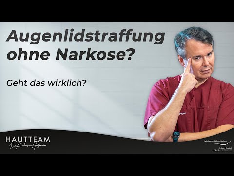 Augenlidstraffung ohne Narkose? - Geht das wirklich?