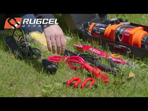 RUGCEL WINCH 12V DC Electric Portable Utility Winch 4500LB