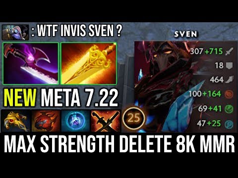 WTF Radiance + Silver Edge Sven NEW IMBA 7.22 Build Vs 8000 MMR Pro Tinker Crazy Gameplay DotA 2
