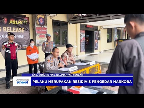POLRES GUNUNG MAS AMANKAN RESIDIVIS PENGEDAR NARKOBA