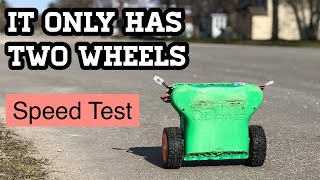 How This R/C Car Can go STUPID Fast While Balancing on 2 Wheels