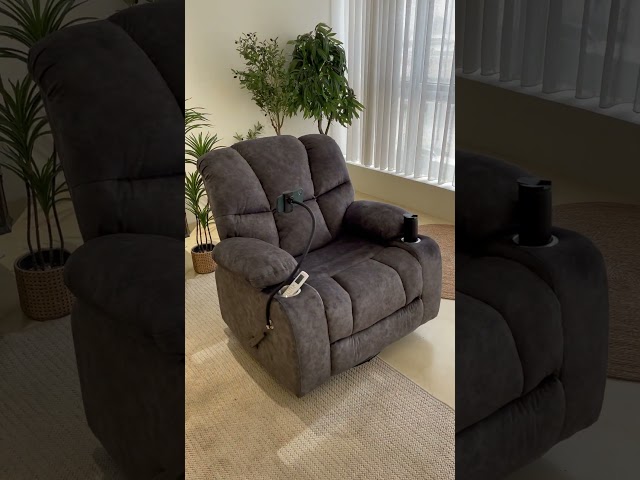 كلاود - هزاز دوار مع ادراج واكواب - رمادي