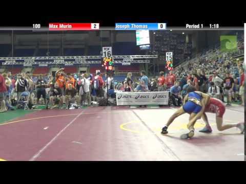 100 lbs. QF - Max Murin (PA) vs. Joseph Thomas (MD)