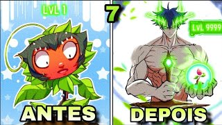 (7) Reencarnado como uma planta com niveis crescentes absurdos e sistema de evolução