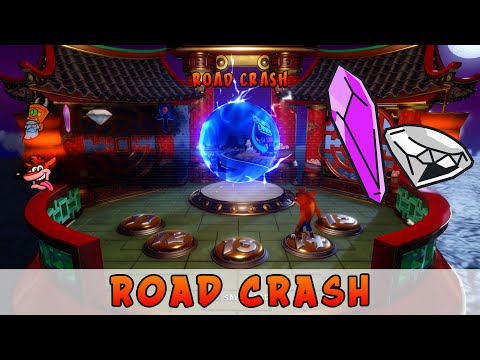 Road Crash (Crystal & Gem) • Crash Bandicoot 3 N. Sane Trilogy • 108% Walkthrough • Pt 16