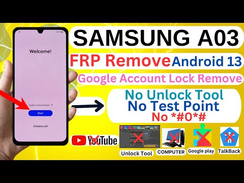 Samsung A03 FRP Bypass Android 13 Without PC 2025 | No Test Point | No *#0*# | All FRP Bypass No PC
